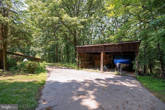 12810 Kending Ln, Clear Spring, MD 21722 - view of asphalt driveway with a view of trees