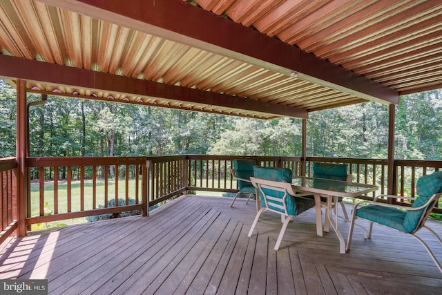 12810 Kending Ln, Clear Spring, MD 21722 - wooden deck with outdoor dining space