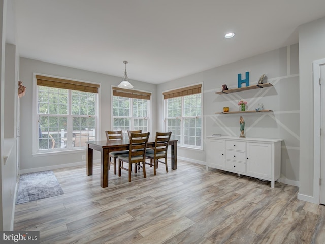 7436 Pensacola Pl, Gainesville, VA 20155 - dining room with light wood-style flooring, healthy amount of natural light, and recessed lighting