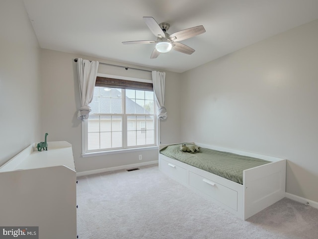 7436 Pensacola Pl, Gainesville, VA 20155 - unfurnished bedroom featuring light carpet and a ceiling fan