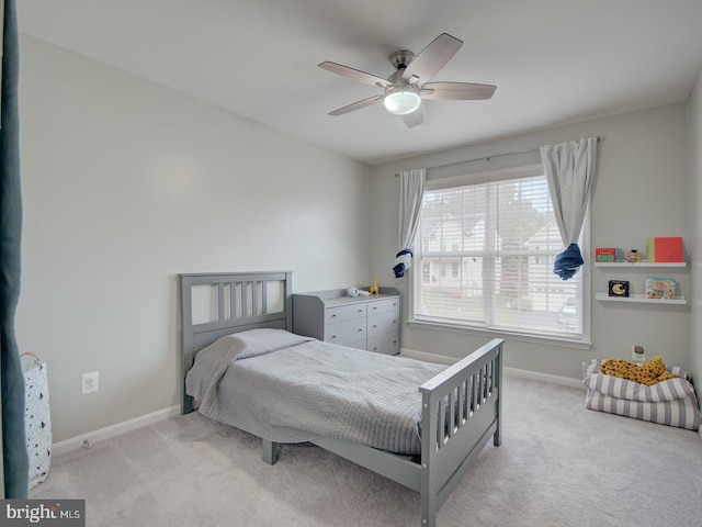 7436 Pensacola Pl, Gainesville, VA 20155 - bedroom with light carpet and ceiling fan