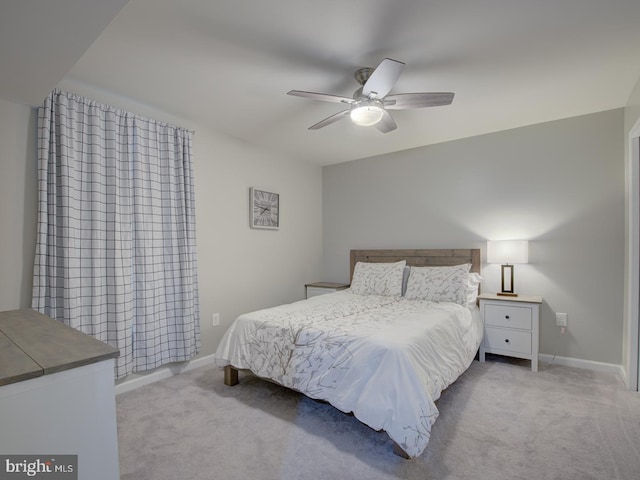 7436 Pensacola Pl, Gainesville, VA 20155 - bedroom featuring light carpet and ceiling fan