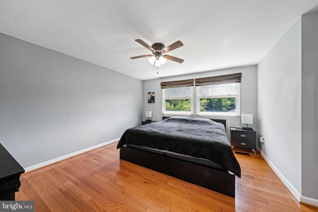 9946 Canvasback Way, Damascus, MD 20872 - bedroom with light wood-type flooring and ceiling fan