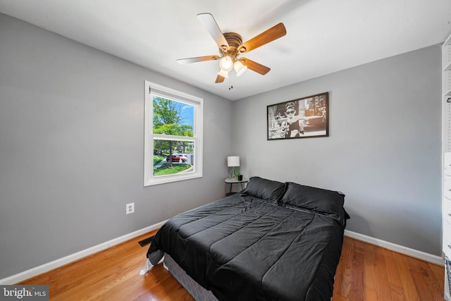 9946 Canvasback Way, Damascus, MD 20872 - bedroom with wood finished floors and ceiling fan