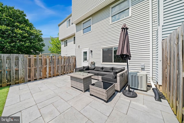 9946 Canvasback Way, Damascus, MD 20872 - view of patio featuring an outdoor living space