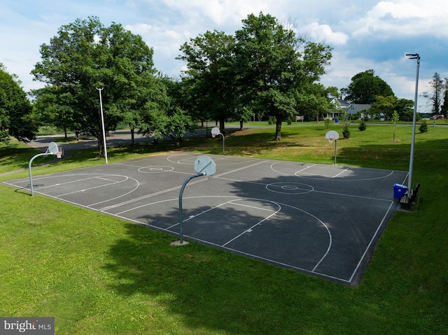 9946 Canvasback Way, Damascus, MD 20872 - view of basketball court featuring community basketball court and a lawn