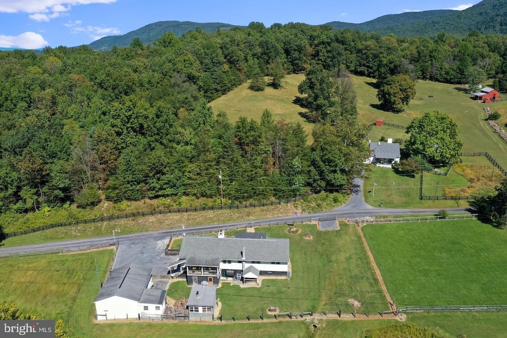 82 Broad Run Rd, Bentonville, VA 22610 - view of property location with a forest and a mountain backdrop