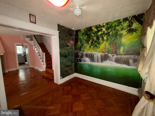 5122 Stenton Ave, Philadelphia, PA 19144 - empty room featuring baseboards and stairway