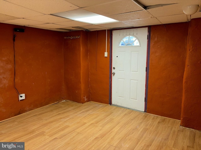5122 Stenton Ave, Philadelphia, PA 19144 - foyer featuring a drop ceiling and light wood-type flooring