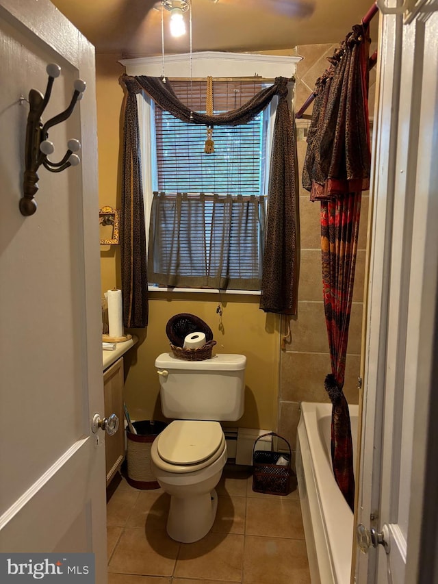 5122 Stenton Ave, Philadelphia, PA 19144 - full bathroom with tile patterned floors and shower / tub combo