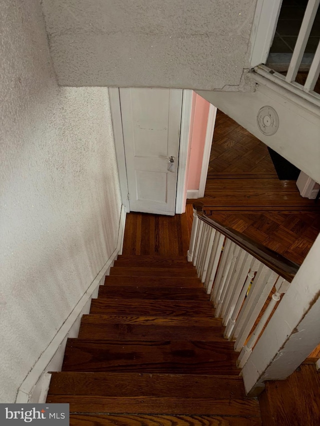 5122 Stenton Ave, Philadelphia, PA 19144 - staircase with wood-type flooring