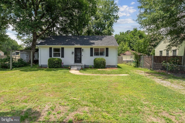 104 N Beech Ave, Highland Springs, VA 23075 - view of front of house featuring crawl space and a shingled roof