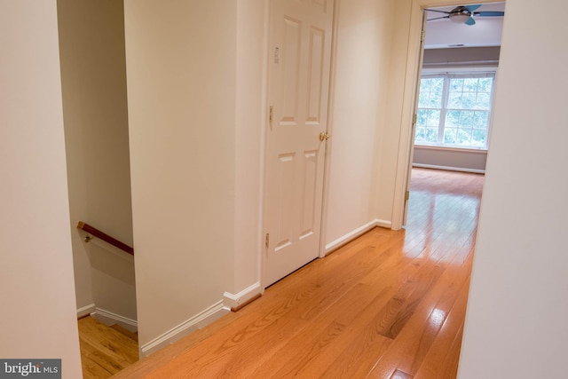 114 Herndon Mill Cir, Herndon, VA 20170 - hall featuring an upstairs landing and light wood finished floors