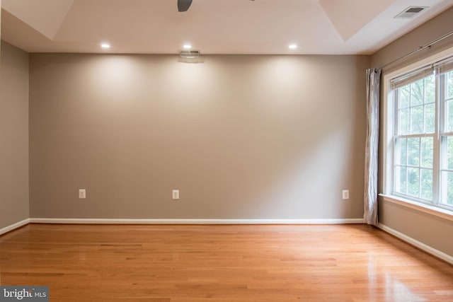 114 Herndon Mill Cir, Herndon, VA 20170 - unfurnished room featuring light wood-type flooring and recessed lighting