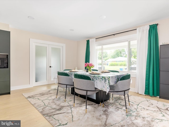 13222 Parson Ln, Fairfax, VA 22033 - dining room with french doors and wood finished floors