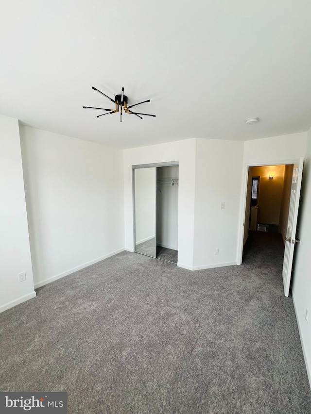 6610 N Smedley St, Philadelphia, PA 19126 - unfurnished bedroom with carpet floors, a closet, and ceiling fan