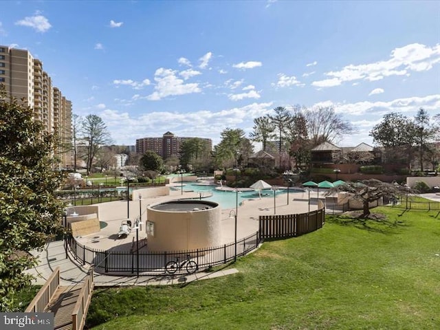 205 Yoakum Pkwy Unit 1712, Alexandria, VA 22304 - community pool with a patio area