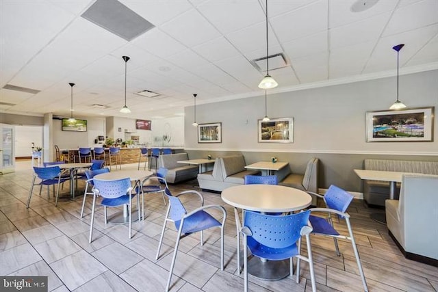 205 Yoakum Pkwy Unit 1712, Alexandria, VA 22304 - dining area featuring crown molding