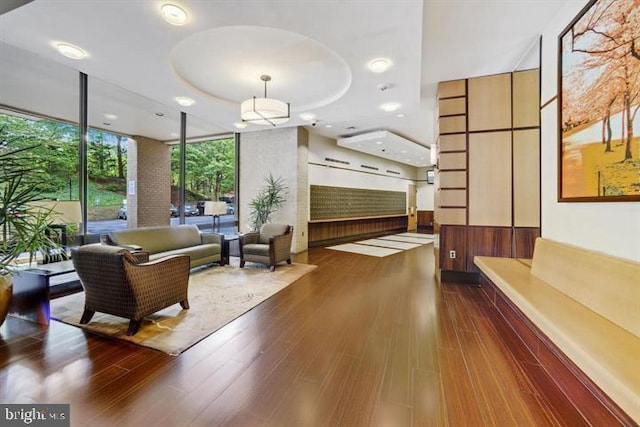 205 Yoakum Pkwy Unit 1712, Alexandria, VA 22304 - lobby featuring floor to ceiling windows and recessed lighting
