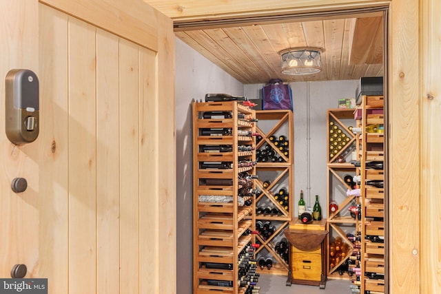 4704 Sweetbriar Cir, Emmaus, PA 18049 - wine area featuring wooden ceiling