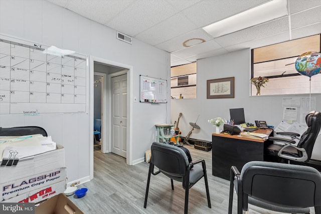 119 S Easton Rd, Glenside, PA 19038 - office space with wood finished floors and a paneled ceiling