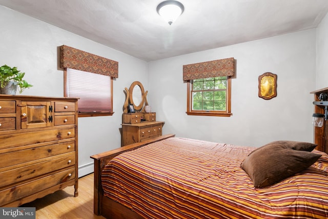 848 Rapp Rd, Howard, PA 16841 - bedroom with light wood-style flooring and a baseboard heating unit