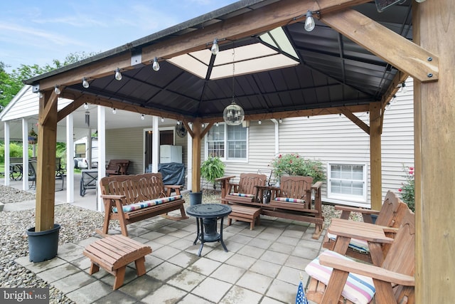 848 Rapp Rd, Howard, PA 16841 - view of patio / terrace with a gazebo and a fire pit