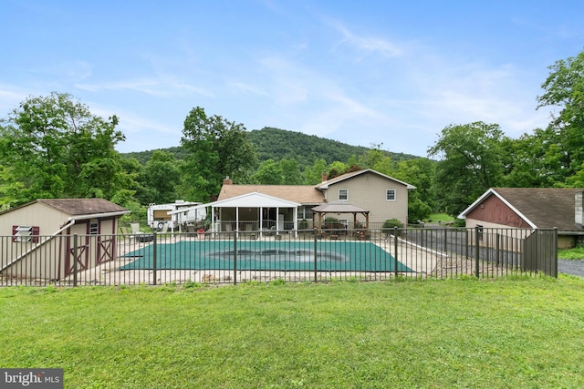848 Rapp Rd, Howard, PA 16841 - view of swimming pool featuring a gazebo