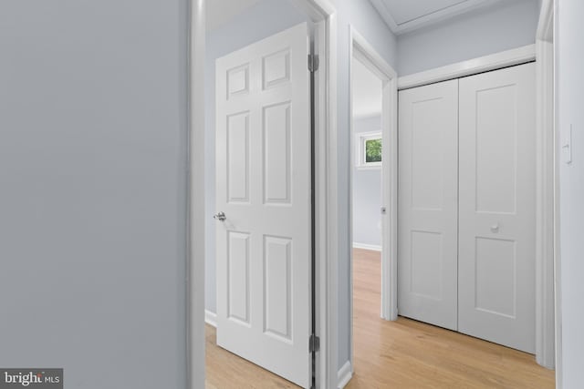 7306 Gavin St, Hyattsville, MD 20784 - corridor featuring light wood-type flooring