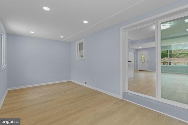 7306 Gavin St, Hyattsville, MD 20784 - unfurnished room featuring light wood finished floors and recessed lighting