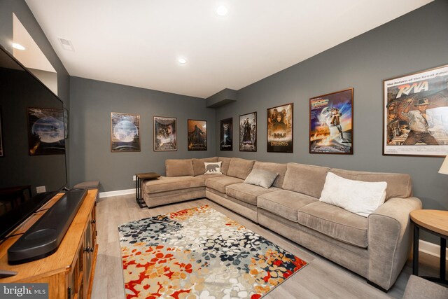 1568 Tattersall, West Chester, PA 19380 - living area featuring wood finished floors and recessed lighting