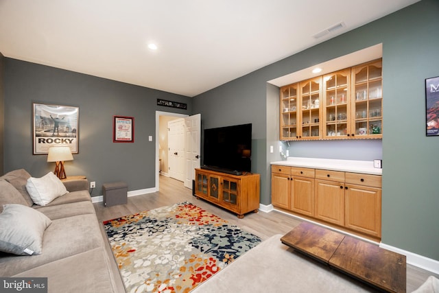 1568 Tattersall, West Chester, PA 19380 - living area featuring light wood-type flooring and recessed lighting