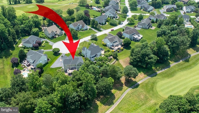 1568 Tattersall, West Chester, PA 19380 - aerial perspective of suburban area with a local golf course and a tree filled landscape