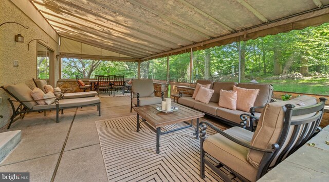 130 Hunt Valley Cir, Berwyn, PA 19312 - view of patio featuring an outdoor hangout area and outdoor dining space