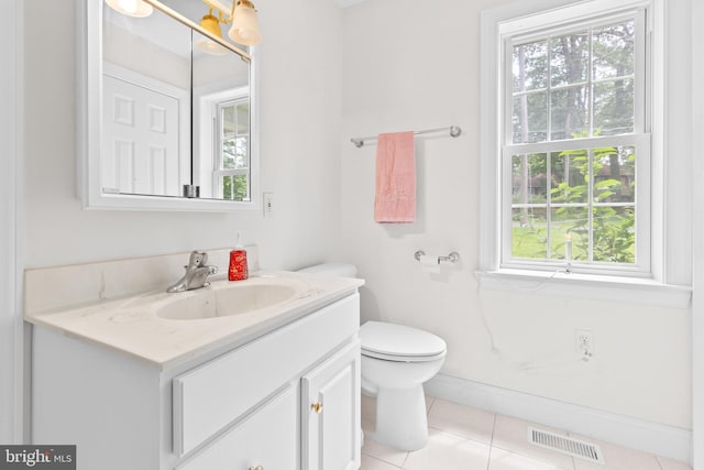 501 Bald Eagle Ct, Lancaster, PA 17601 - bathroom featuring vanity, plenty of natural light, and tile patterned flooring