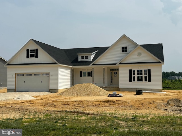 463 Greenbrook Dr, Milford, DE 19963 - view of front of house with a garage and covered porch