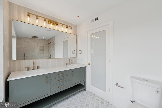 919 S 11th St Unit A, Philadelphia, PA 19147 - full bath with double vanity, tile patterned floors, and a shower