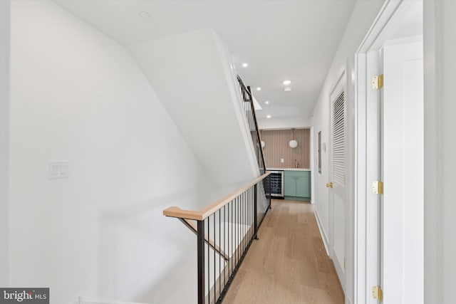 919 S 11th St Unit A, Philadelphia, PA 19147 - hallway with light wood-style flooring and recessed lighting