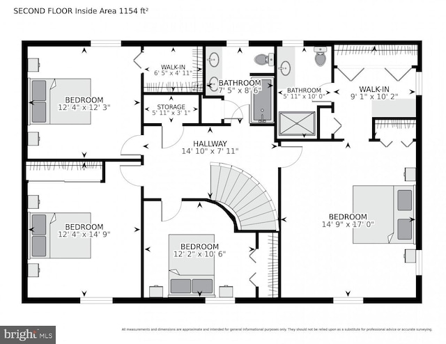 1517 Tuba Ct, Vienna, VA 22182 - view of room layout