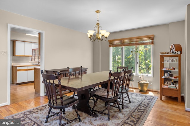 24 Rosette Ln, Richboro, PA 18954 - dining room with light wood-type flooring and a chandelier