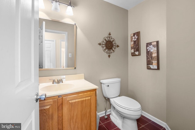 24 Rosette Ln, Richboro, PA 18954 - half bath featuring vanity and tile patterned flooring