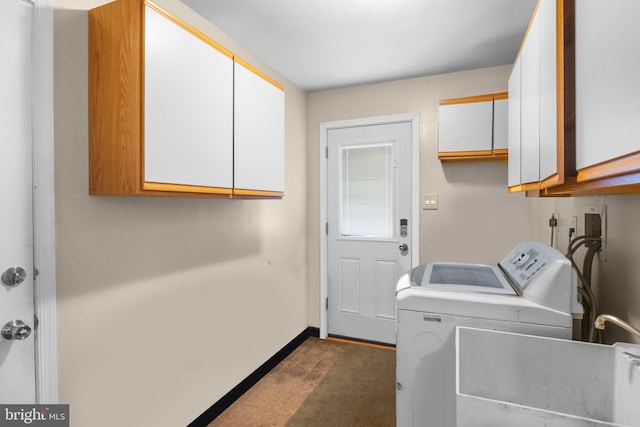 24 Rosette Ln, Richboro, PA 18954 - laundry room featuring cabinet space and washing machine and clothes dryer