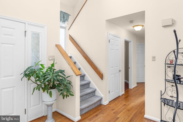 24 Rosette Ln, Richboro, PA 18954 - foyer with light wood-type flooring and stairway