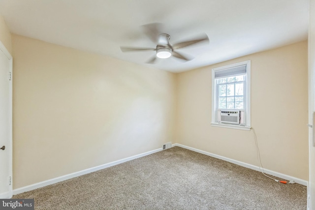 2864 Cushing Rd, Camden, NJ 08104 - empty room with carpet, ceiling fan, and cooling unit