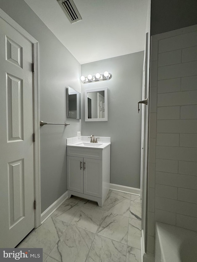 202 Grosvenor Lane 72 ( Apt. 3), Stafford, VA 22556 - bathroom with vanity and marble finish flooring