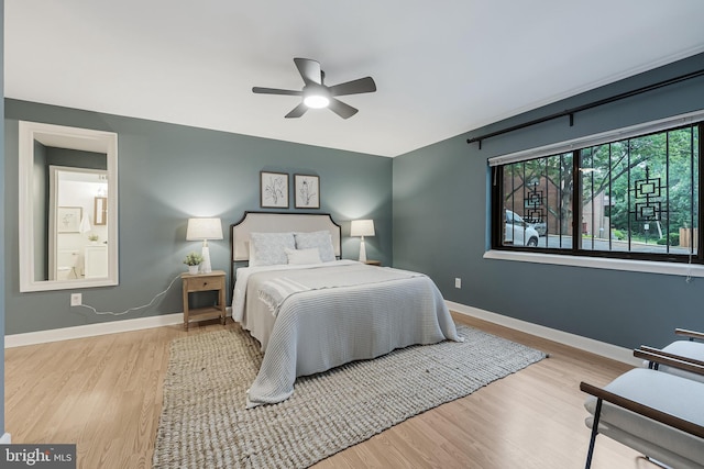 3460 Summit Ct NE Unit 3460, Washington, DC 20018 - bedroom with wood finished floors and ceiling fan