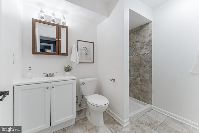 3460 Summit Ct NE Unit 3460, Washington, DC 20018 - bathroom featuring a tile shower and vanity