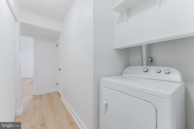 3460 Summit Ct NE Unit 3460, Washington, DC 20018 - washroom featuring washer / dryer and light wood-style floors