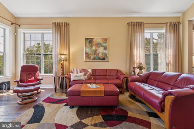 3132 Butternut Ln, Chester Springs, PA 19425 - living room featuring plenty of natural light and wood-type flooring
