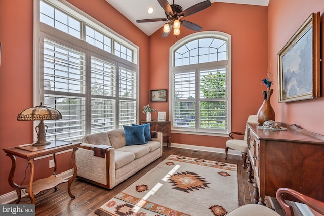 3132 Butternut Ln, Chester Springs, PA 19425 - living room featuring healthy amount of natural light, wood finished floors, ceiling fan, and recessed lighting